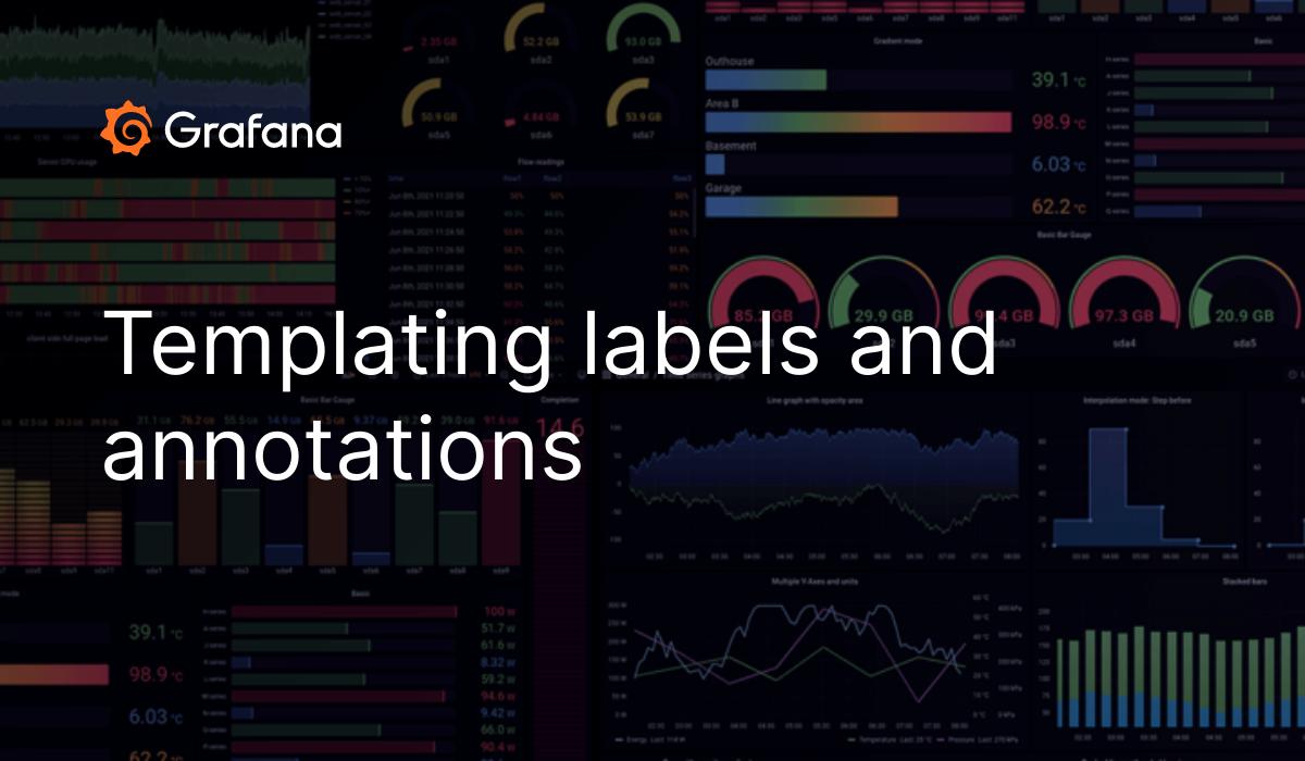 Templating labels and annotations Grafana documentation